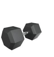 Гантель гексагональная UNIX Fit обрезиненная 37,5 кг / шт.