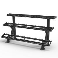 Стойка для 12 пар гантелей 3-х ярусная  KRAFT Fitness PL PRO KFTTDRYB