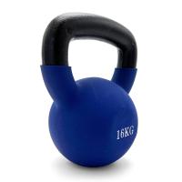 Гиря UNIX Fit виниловая 16 кг синяя